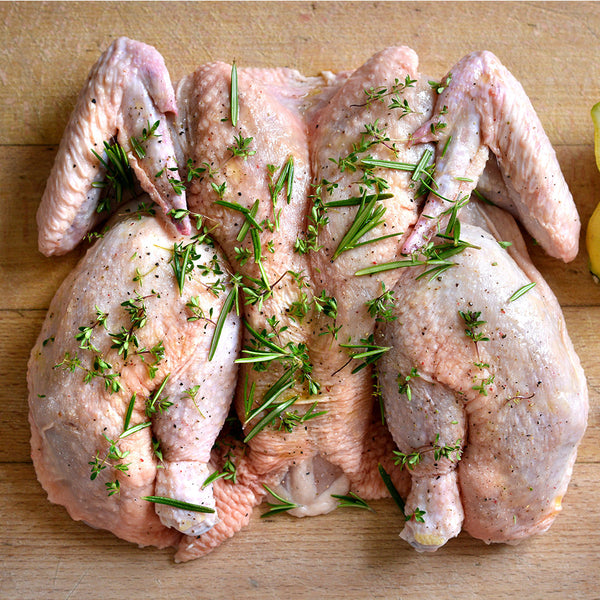Free Range Chicken Spatchcock - Size 18, 1.5 – 1.7kg per pack